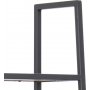 Seaford stigehylde 77x174 cm - Eg/sort