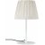 Agnar bordlampe til udendrs brug med plisseret skrm - Beige/hvid - 57 cm