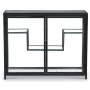 Winchester skab - Sort metal / Glas