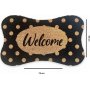 Elfali drmtte Sort/beige - 45 x 75 cm