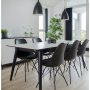 Copenhagen Spisebord - Hvid/sort - 195/285x90