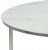 Alisma sofabord 80 cm - Hvid marmor/krom