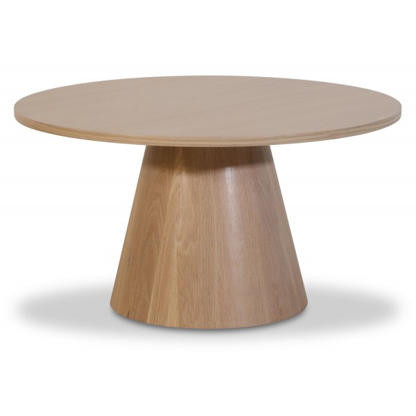 Cone rundt sofabord 85 cm - Whitewash