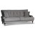 Adena 3-personers sofa - Slvgr fljl + Mbelplejest til tekstiler