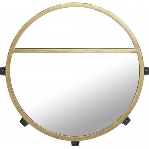 Bea spejllampe - Sort/guld - 45 cm