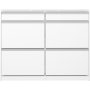 Skyline skoskab 123,5 x 24,2 x 98,5 cm - Hvid