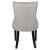 Victoria spisegruppe, ovalt spisebord 178 x 110 cm med 4 Tuva stole - Hvid/Brun bejdse + Pletfjerner til mbler