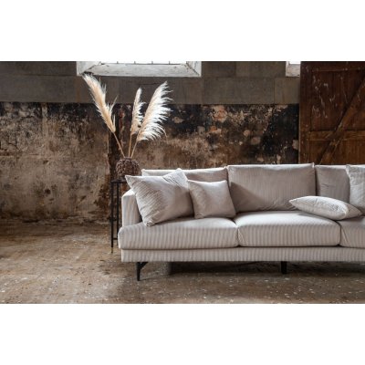 Hedlunda 3-personers sofa XL - Beige fljl + Pletfjerner til mbler