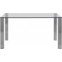 Edge spisebord 140 cm - Krom