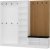 Armadio hallmbler 225 x 35 x 210 cm - Hvid/beige