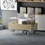 Iommi skrivebord 120x60 cm - Hvid/eg