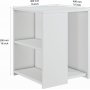 Romina sidebord 40 x 40 cm - Hvid