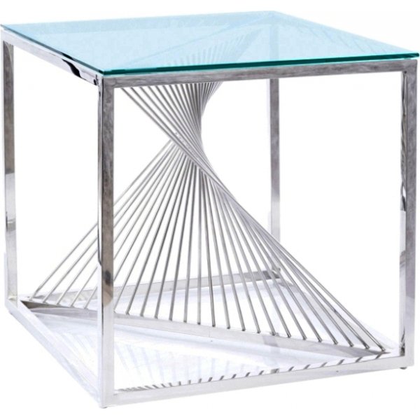 Flame sofabord 55 cm - Krom