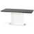 Leslie udtrkkeligt ovalt spisebord 160-250 cm - Hvid/sort