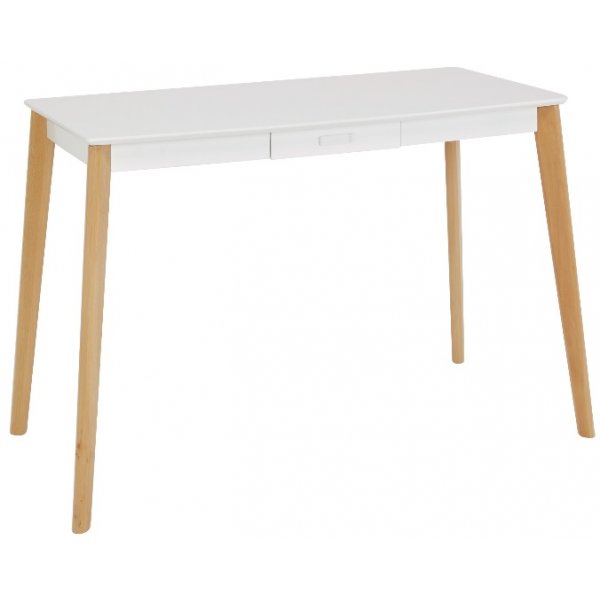 Strlende skrivebord - Hvid / tr