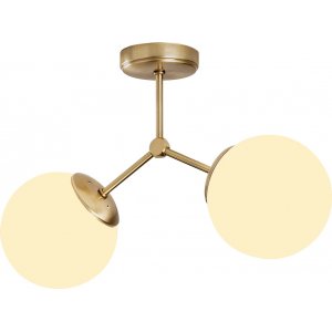 Damar loftslampe 6332 - Guld/hvid