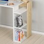 Ruby skrivebord 90,6x46,8 cm - Hvid/eg