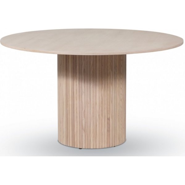 Pose spisebord 130 cm - Whitewash eg