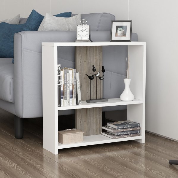 Dosi sidebord 60 x 17,6 cm - Hvid/wenge