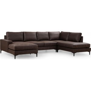 Braga u-sofa hjre - Brun