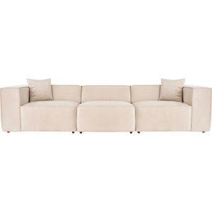 Lora 3-personers sofa - Creme