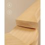 Tjbjle, tr, 44,5 cm, 30-pak - Beige