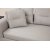 Padova divan sofa venstre - Lysegr