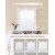 Eveline toiletbord 80 x 40 cm - Hvid