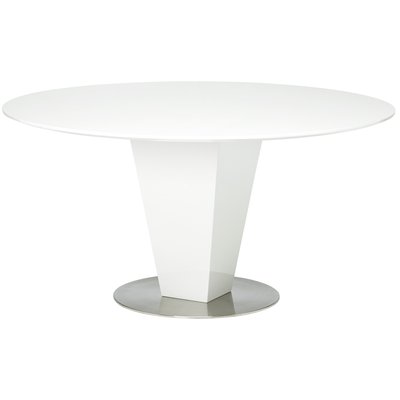 Cecilia rundt spisebord Ø150 cm - Hvid (højglans)