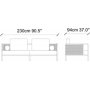 Peanut 3-personers sofa - Creme