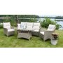 Denver loungest i polyrattan - Naturfarvet