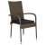 Portland Outdoor Dining Chair - Cube Rattan/Gr