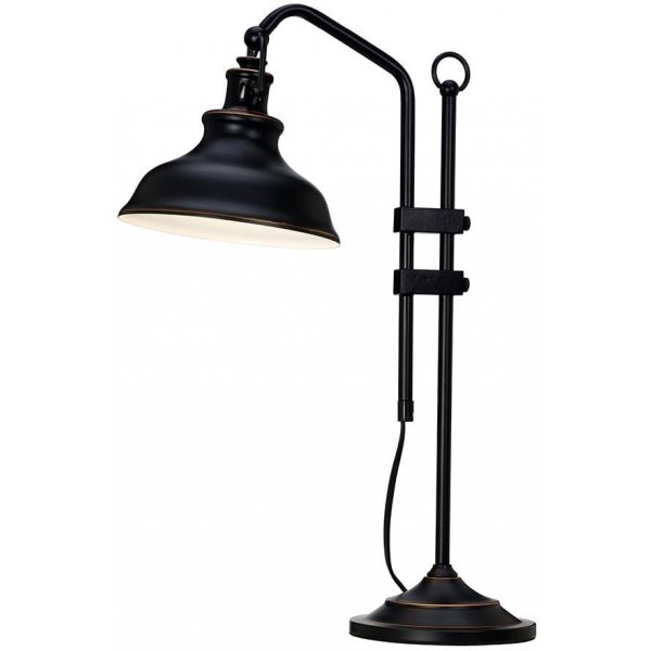 New Haven bordlampe - sort / antik