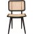Sikns stol - Sort mahogni/rattan + Pletfjerner til mbler