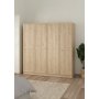 Billund garderobe med 4 lger - Hickory