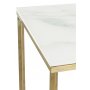 Palasso konsolbord - Messing / Lys marmorering