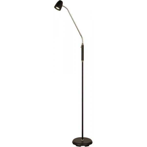Sandnes gulvlampe - Sort/krom