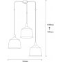 Samba loftslampe 6196 - Sort/guld