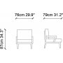 Design lnestol - Flerfarvet