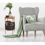 Pergo sidebord med kurv 40 cm - Sort/eg
