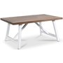 Inez sofabord vintage - Brun bejdse / hvid