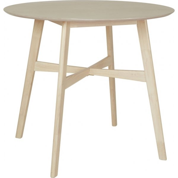 Nordic barbord 107cm - Whitewash eg