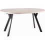 Kan forlnges rundt om spisebordet 100x168 x 100 cm - Hvid marmorlaminat