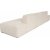 Mere 3-personers sofa med bne ender - Creme