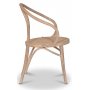 Danderyd No.30 stol bjet tr - Whitewash / Rattan