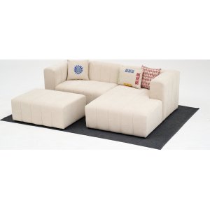 Beyza mini divan sofa hjre - Creme