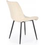 Tret spisestol - cremefarvet vintage (PU)