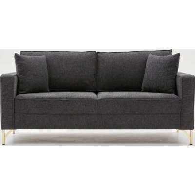 Berlin 2-personers sofa - Antracit/guld