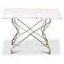 Terrazzo sofabord 75x75cm - Cosmos Terrazzo & chassis Star messing