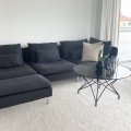 Kundebillede Sort glasplade med marmor mønster - 90x48 cm